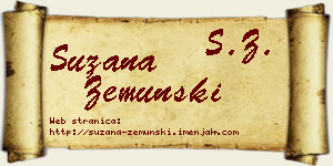 Suzana Zemunski vizit kartica